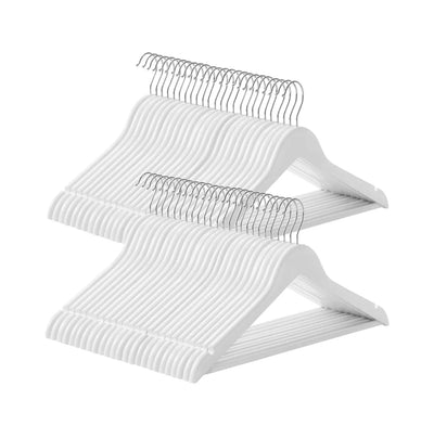 Percha de Madera Maciza 50 UDS SONGMICS