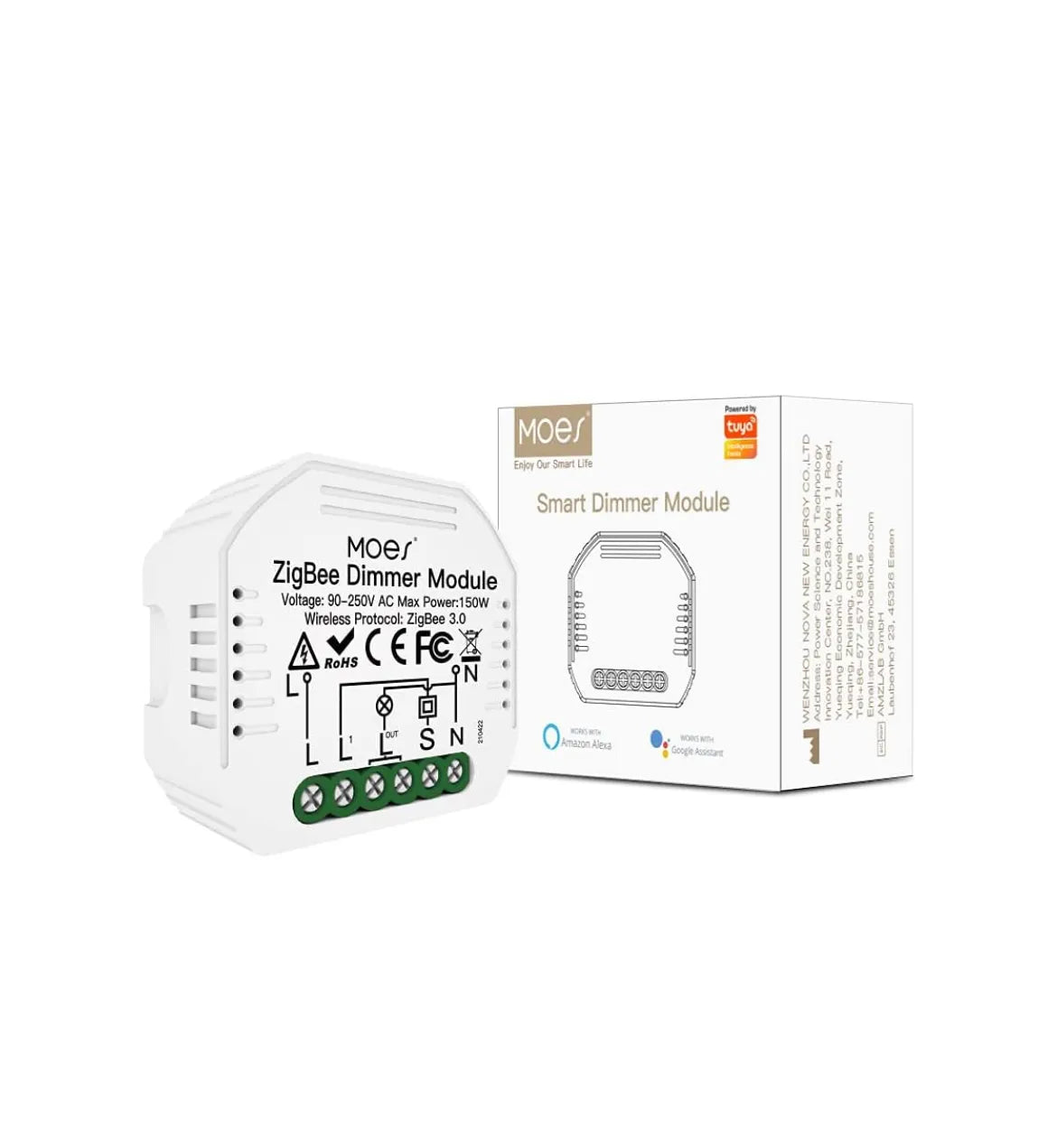 Mini Smart Alexa regulador de luz MOES ZigBee