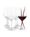 Juego de 6 copas de vino tinto Crystalex