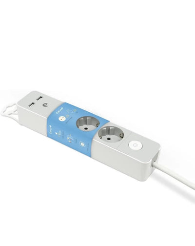 Regleta de 3 enchufes + 2 USBs Garza