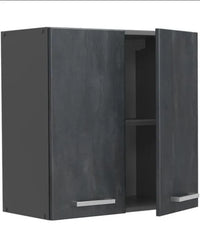 Vicco Armario Colgante R-Line, Hormigón Negro/Antr