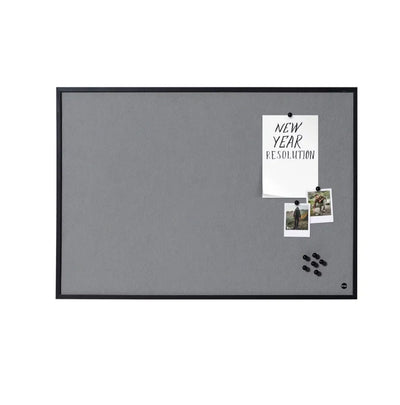 Tablero de fieltro gris