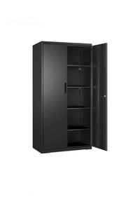 Armario de Garaje de 5 Estantes con 2 Puertas