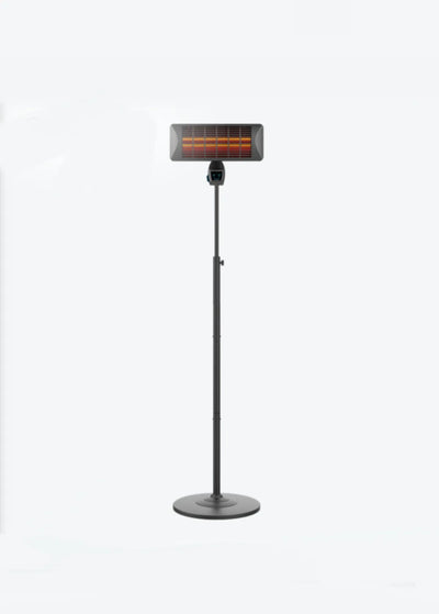 Calefactor halógeno de pie o pared para exterior con 2000 W