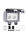 Enchufe Impermeable con Conector de Cable y Tapa IP66