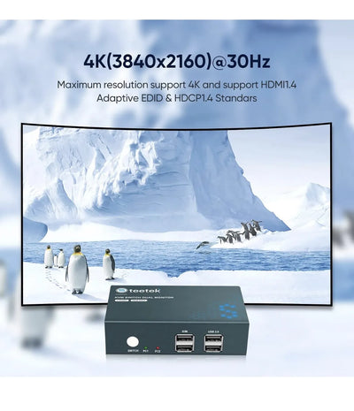 Switch 2 Monitores 4K@30Hz HDMI