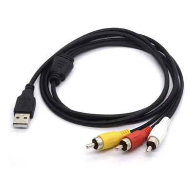 Cable USB macho a 3 RCA macho