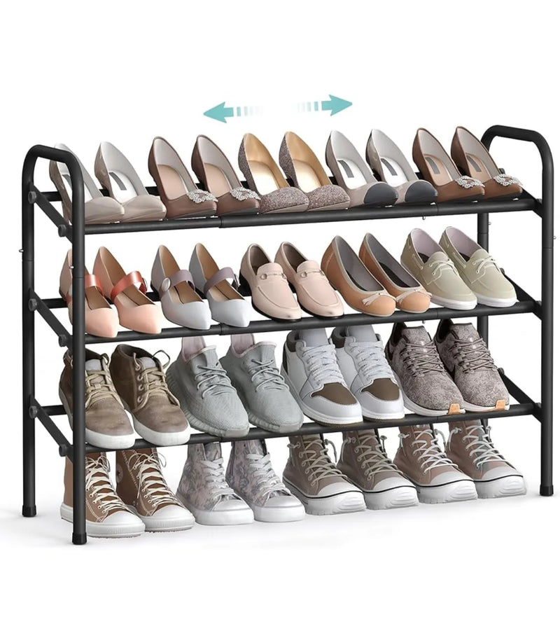 Zapatero de Metal de 3 Niveles SONGMICS