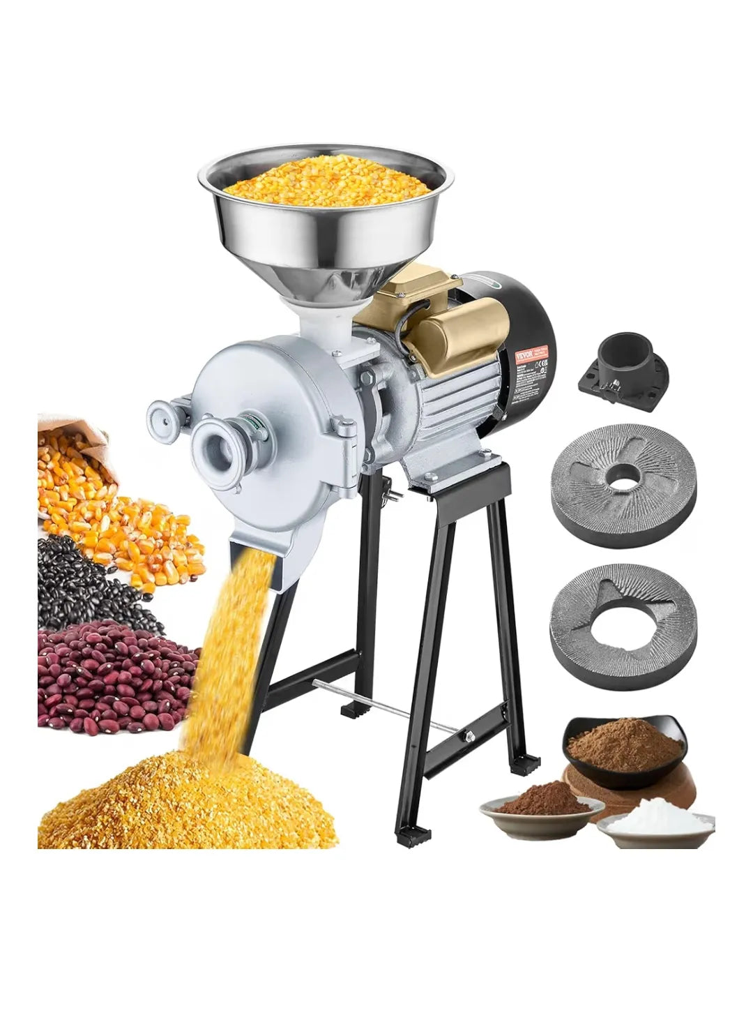 Molinillo de Grano Eléctrico 3000 W - VEVOR