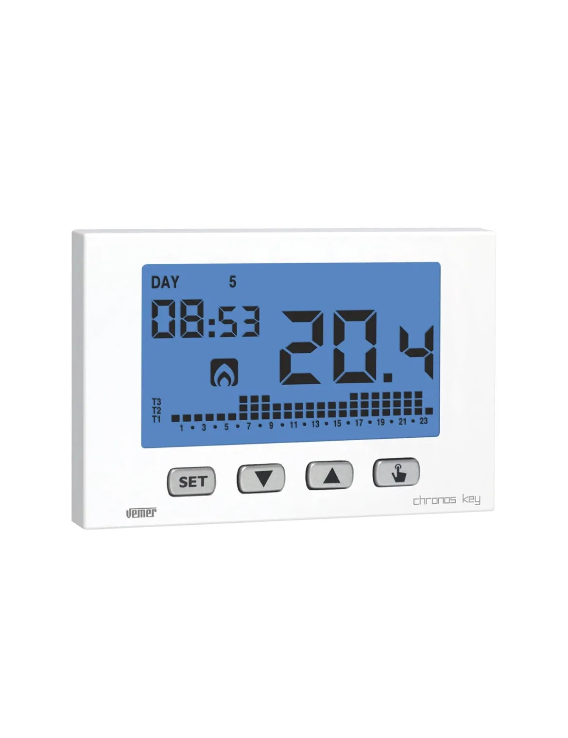 Termostato Ambiente de Pared para Calefacción y Aire Acondicionado VEMER