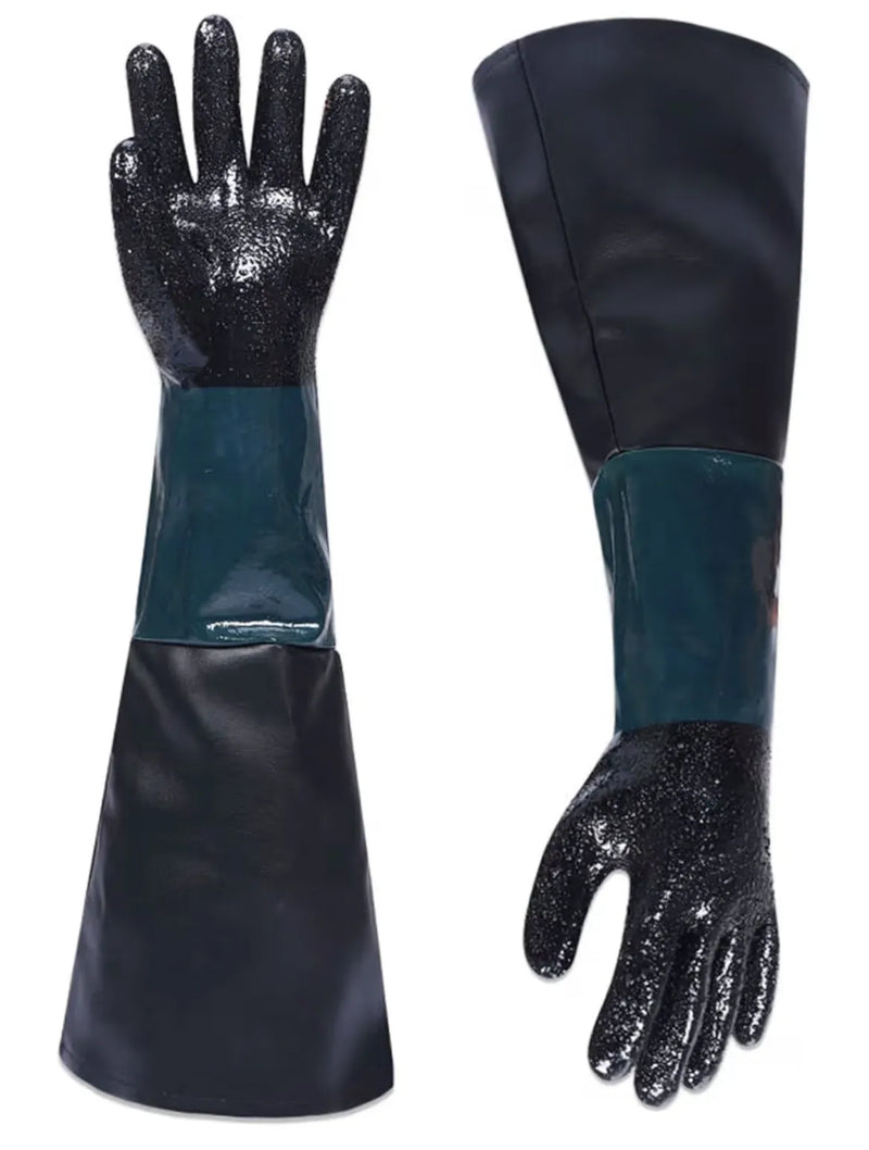 Guantes de goma para chorro de arena