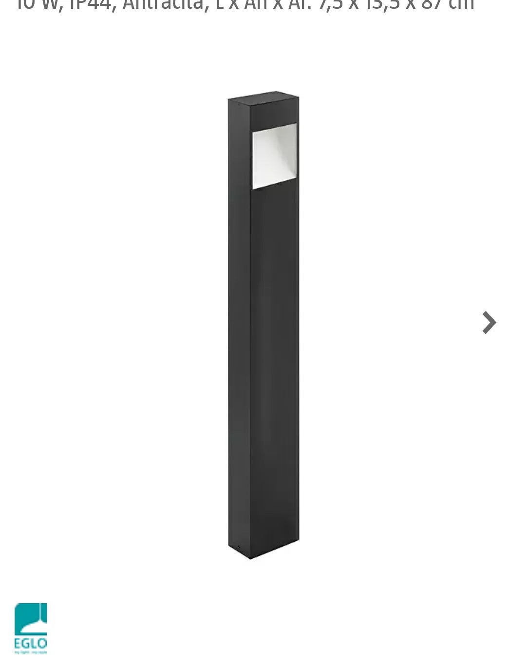 Baliza exterior LED Manfria antracita