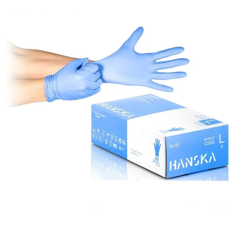 Guantes Nitrilo Azul Talla M (100 uds)
