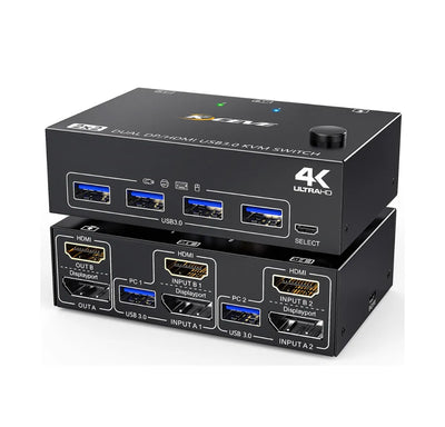 Switch 2 Monitores HDMI+Displayport MLEEDA