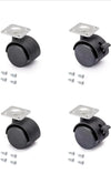 kit de 4 ruedas giratorias 40mm  emuca