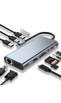 USB C 11 en 1 Compatible para MacBook Pro/Air