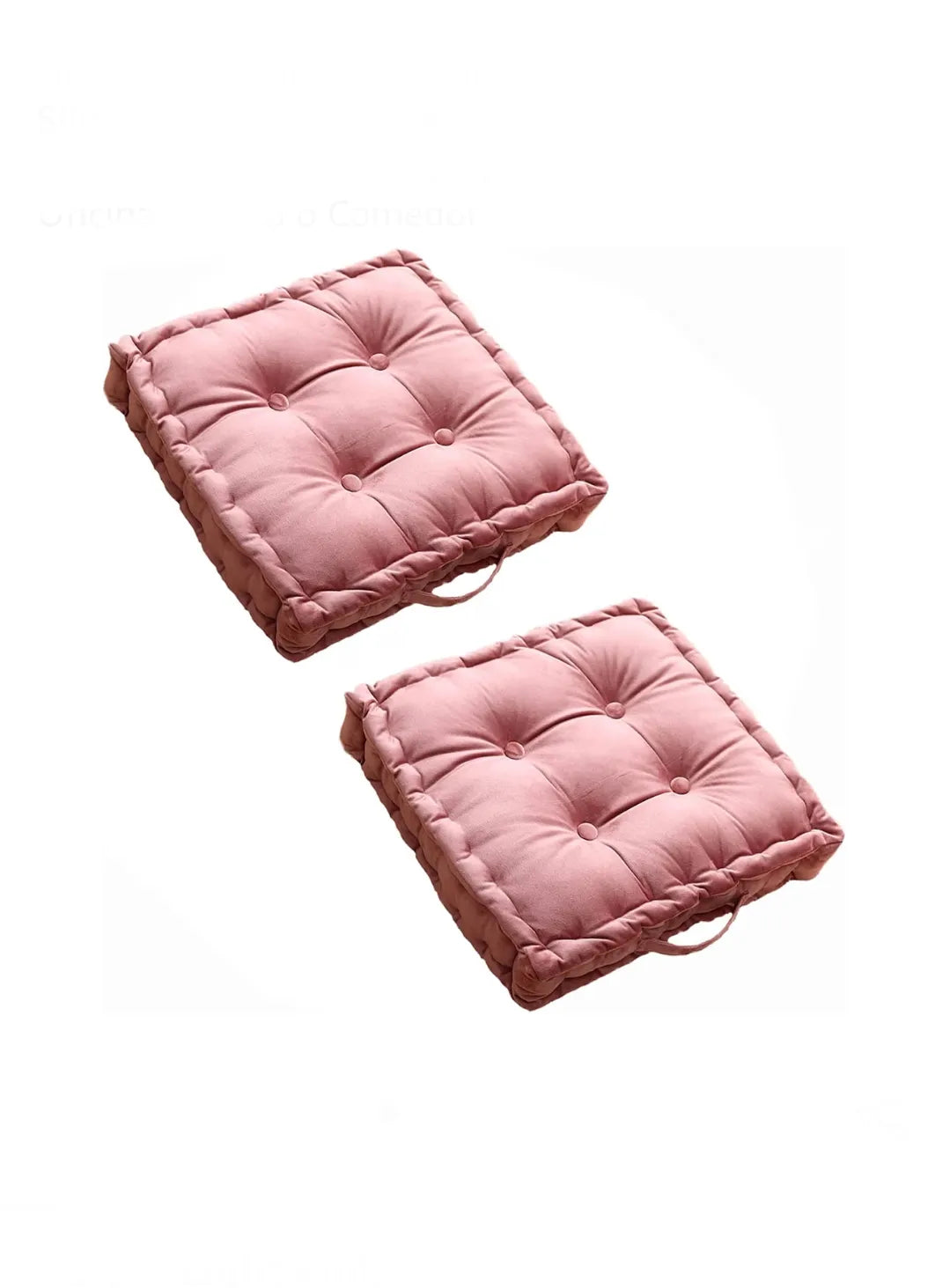 Cojín de Asiento Cuadrado, Cojines para Silla de Jardin, Juego de 2 Cojines