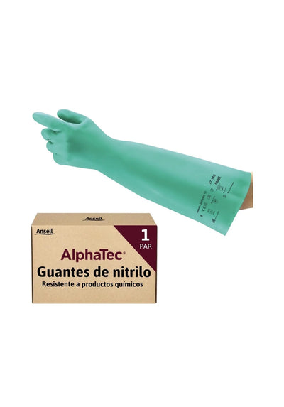 Guantes Nitrilo Impermeables Ansell AlphaTec 37-185