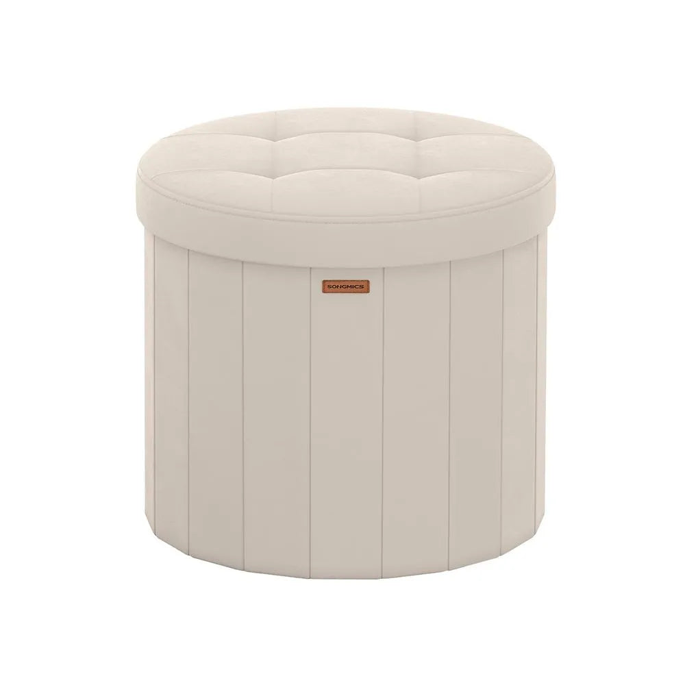 Taburete de almacenaje plegable