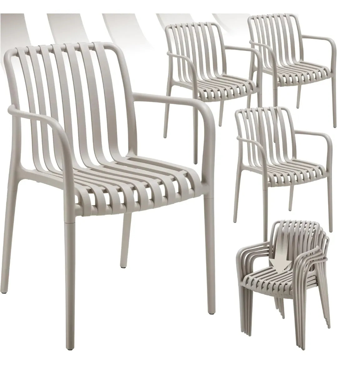 Sillas Terraza Exterior Apilables