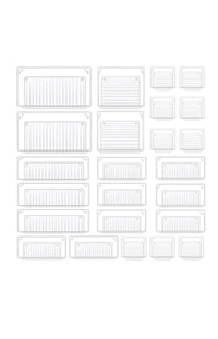 24 Cajas Organizador de Cajón Plástico