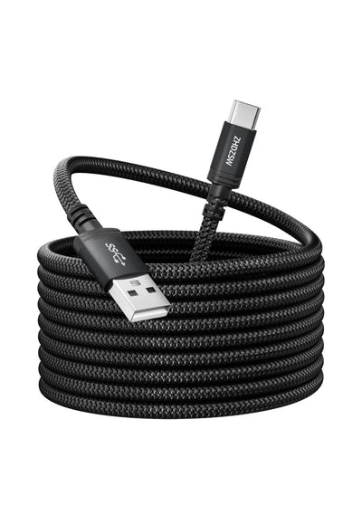 Cable de carga USB C extra largo de 16.4 pies