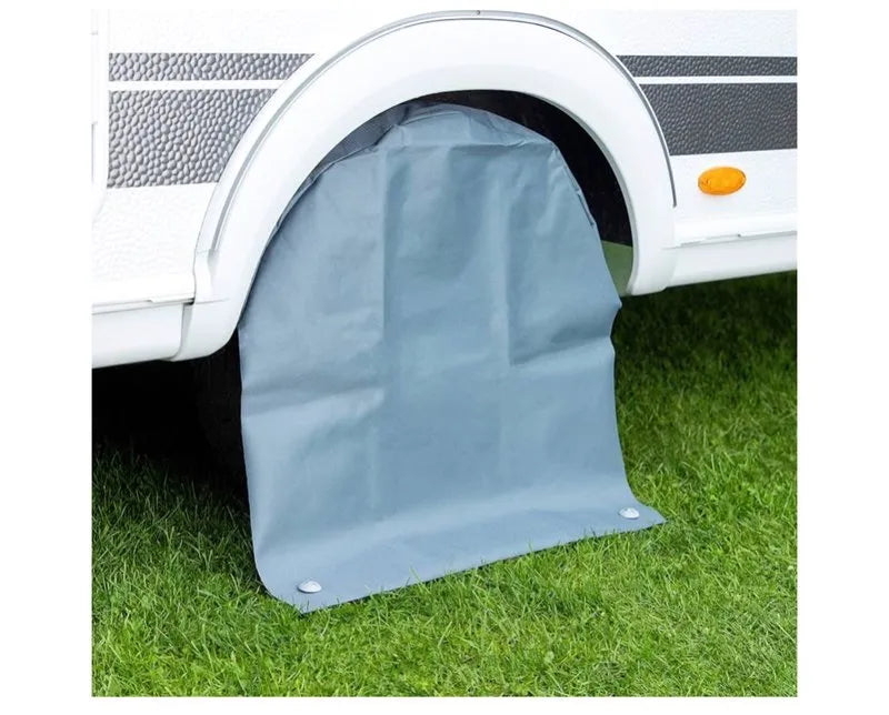 Funda Protectora Ruedas Caravana Gris