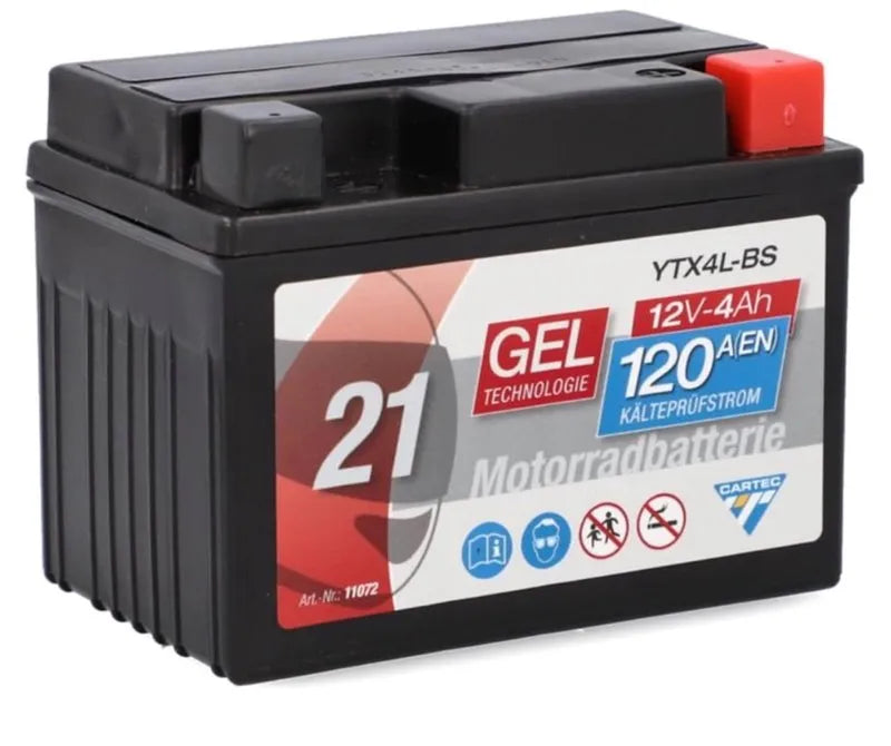Batería CARTEC YTX4L-BS 12V-4Ah