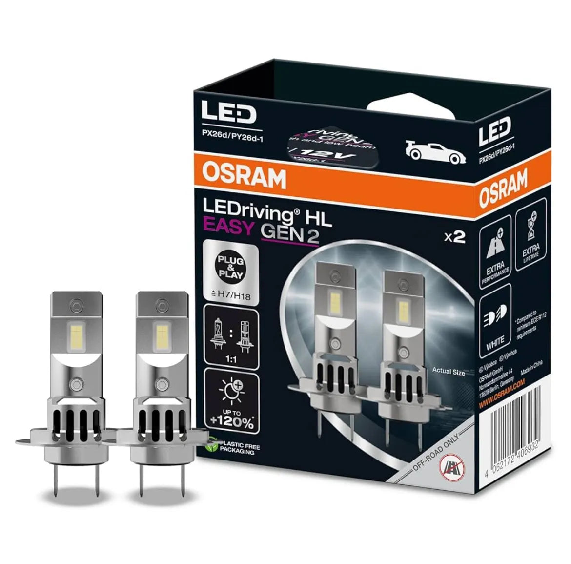 Lámpara LED de luz de carretera y de cruce OSRAM