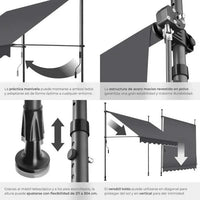 Toldo plegable para balcón