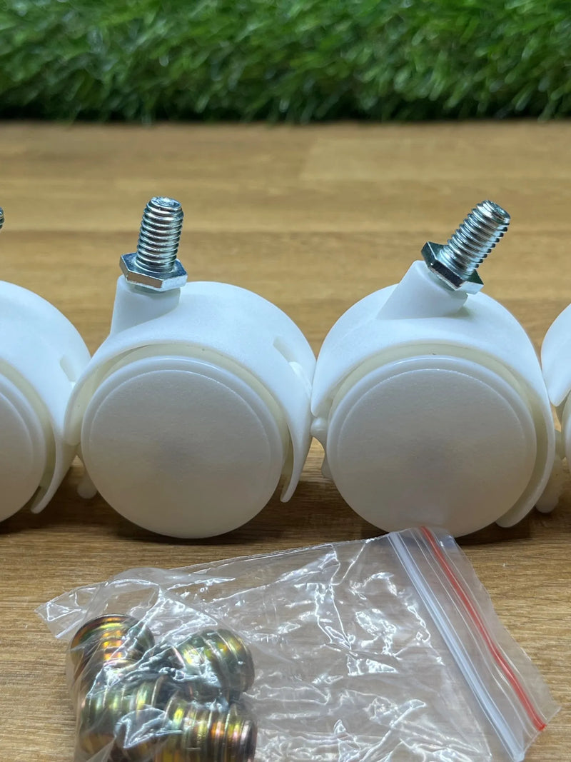 4 ruedas giratorias universales con frenos