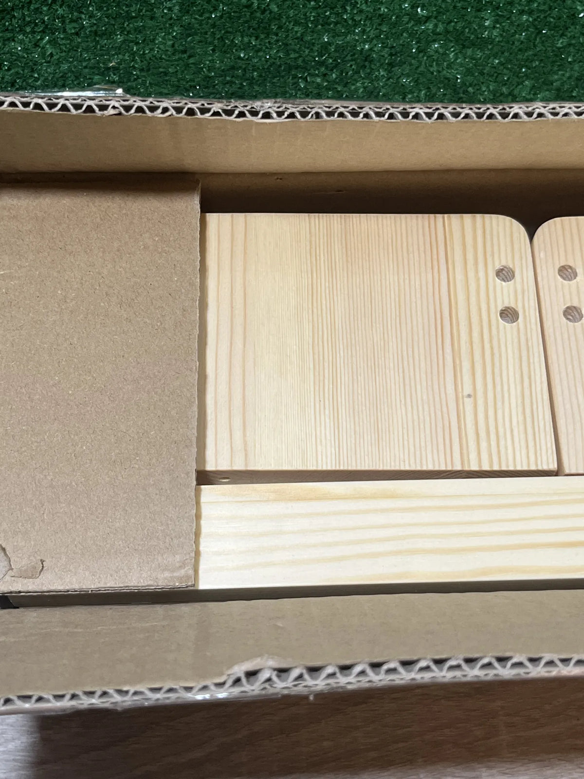 Juego de 3 estantes de madera NATURE SUPPLIES