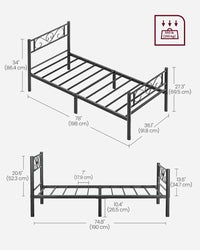 Estructura de cama individual