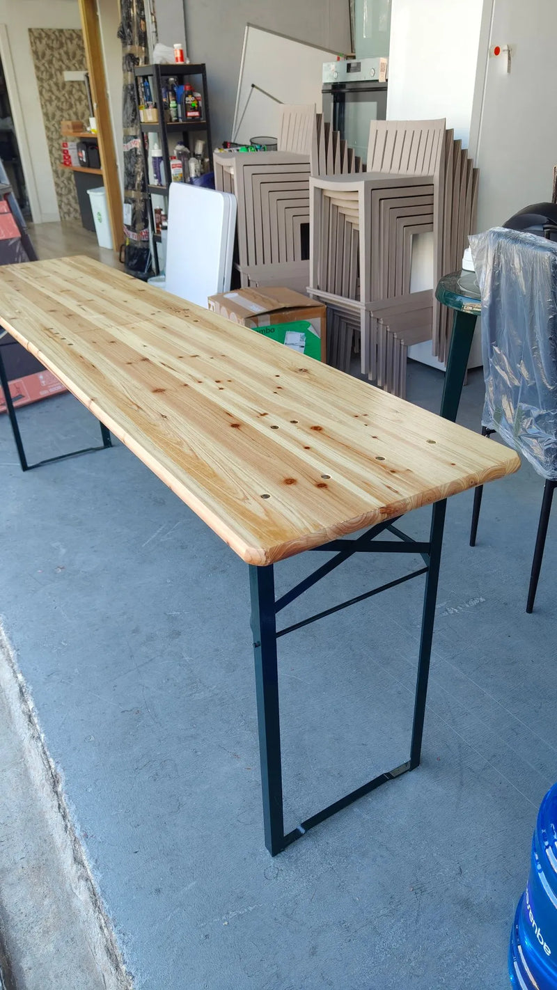 Mesa de cervecería plegable