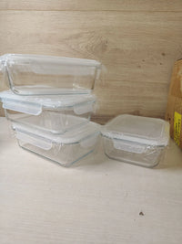 Pack de 4 fiambreras de cristal - LG luxury