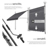 Toldo plegable para balcón