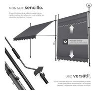 Toldo plegable para balcón