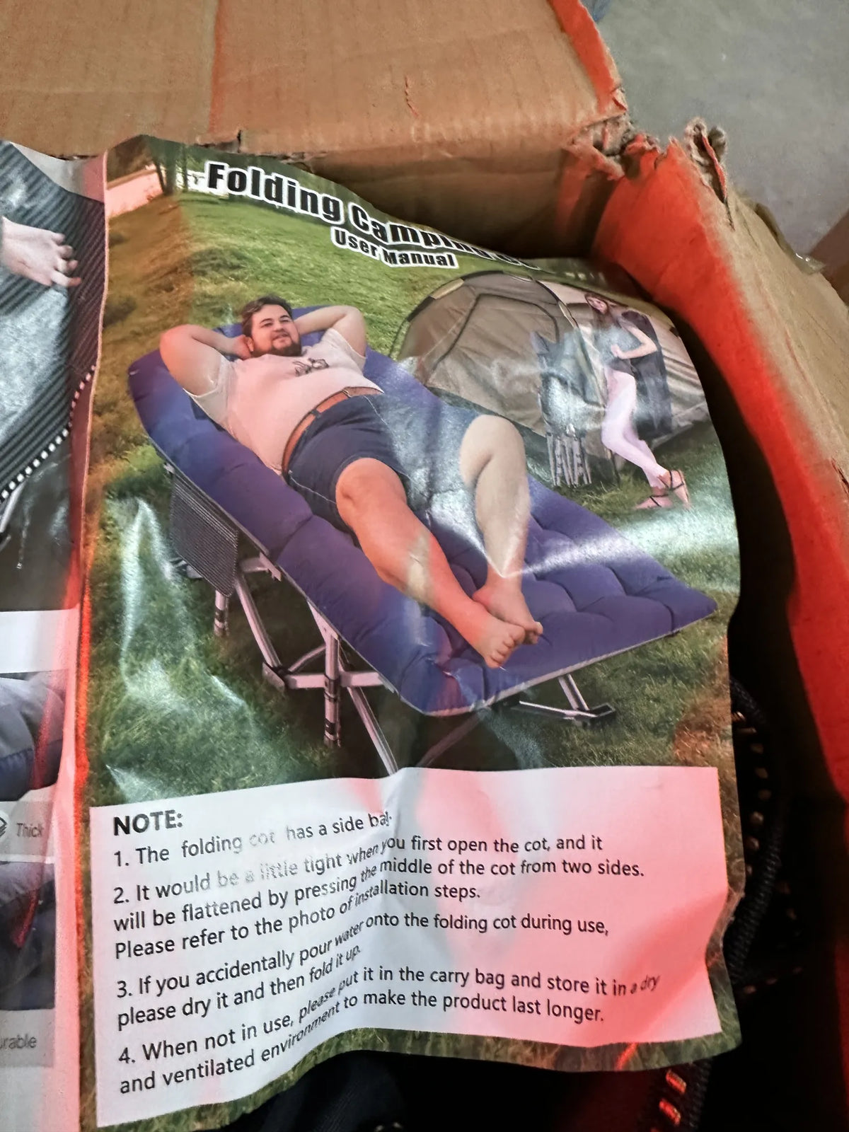 Cama de camping portátil
