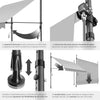 Toldo plegable para balcón - Tectake