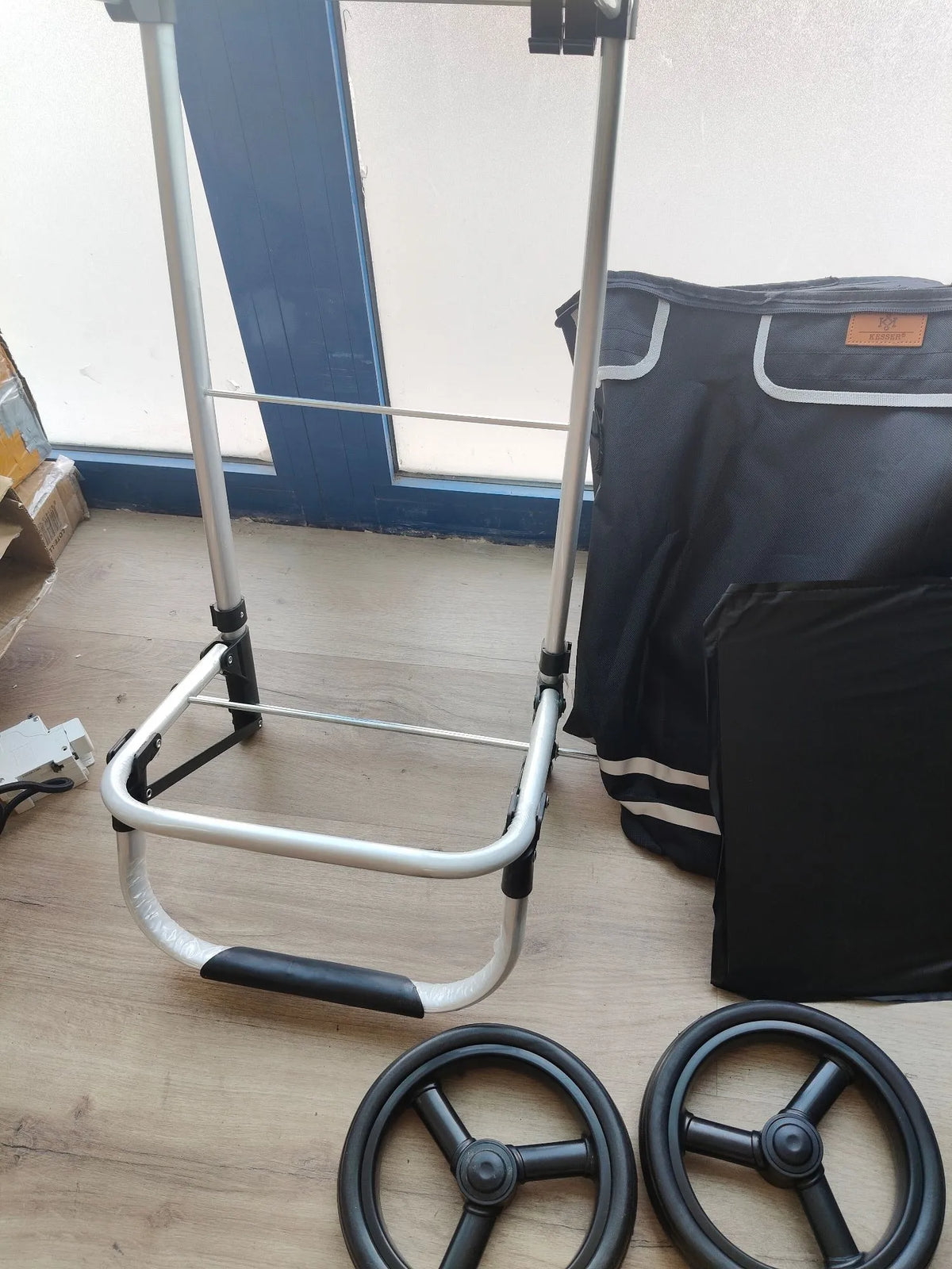 Carrito de Compras Plegable con Capacidad de 56 litros