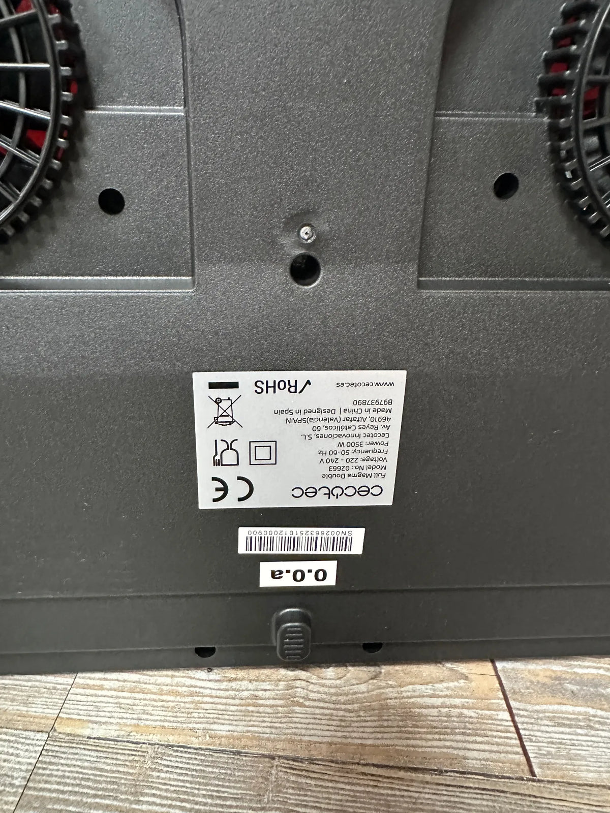 Placa de inducción portátil