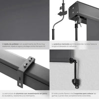 Estor vertical gris claro para exterior