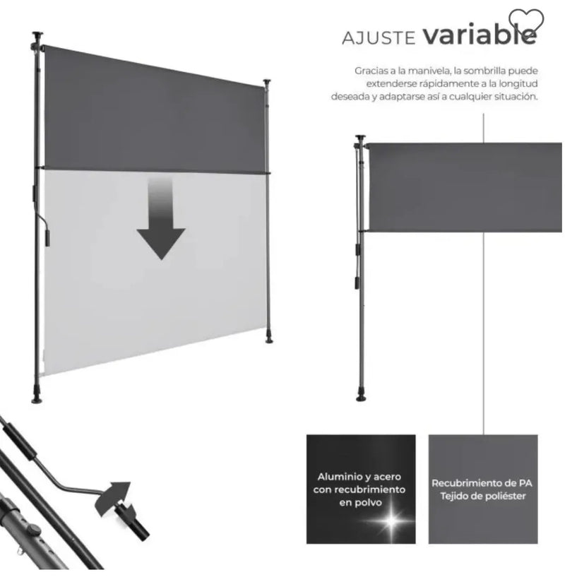 Toldo de pinza alto