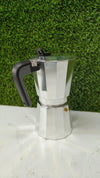 Cafetera italiana, Aluminio, Plata, 12 tazas