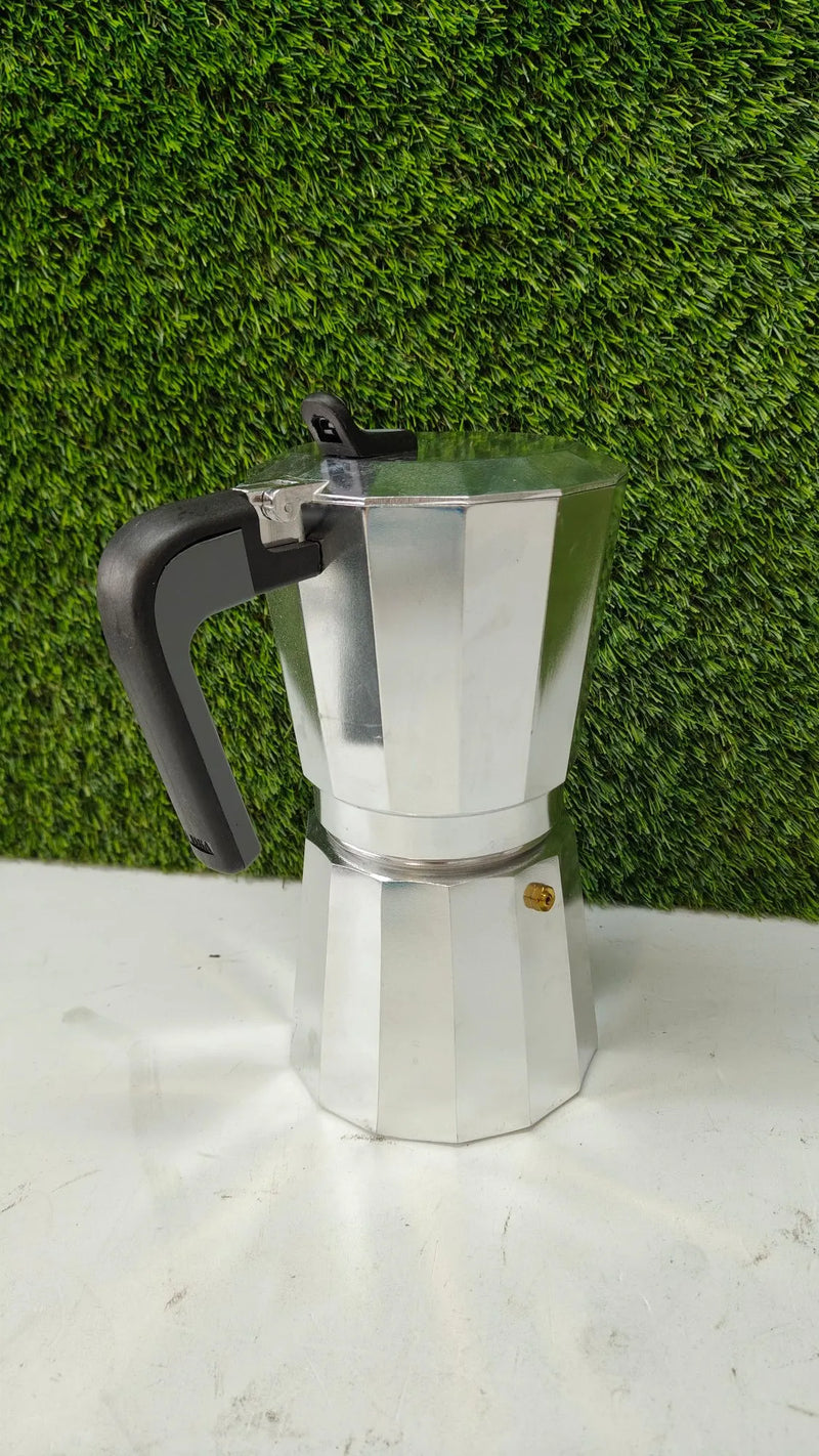Cafetera italiana, Aluminio, Plata, 12 tazas