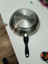 Cacerola (320 mm, 49 mm) Negro, Acero inoxidable