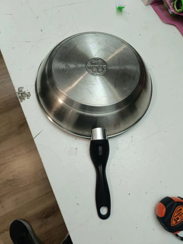 Cacerola (320 mm, 49 mm) Negro, Acero inoxidable