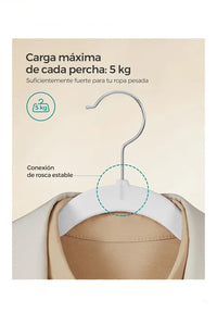 Perchas de Terciopelo, Juego de 30 Piezas,