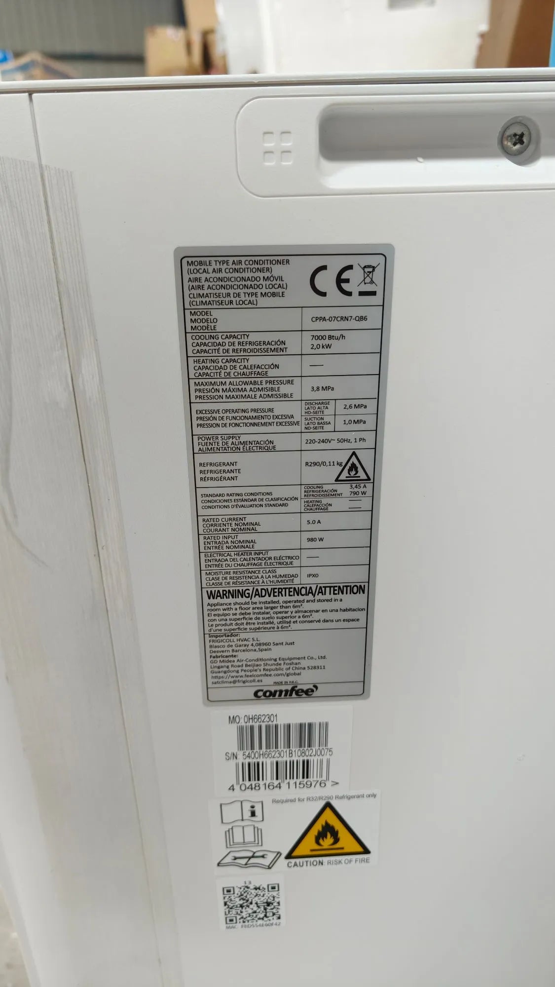 Pingüino Aire Acondicionado Portátil 3 en 1 | 7000 BTU/1800 Frigorías