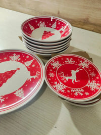 Juego de platos navideño - H&h